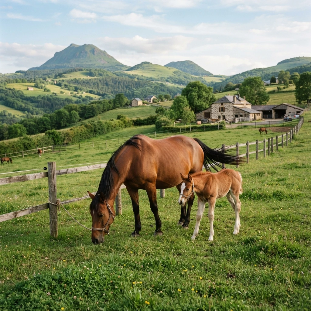 Élevage de chevaux au Écurie De La Condamine, Ludesse